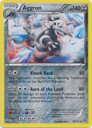 Plasma Blast Aggron #59/101 reverse holo